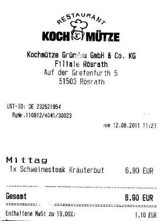 kkns Hffner Kochmtze Restaurant